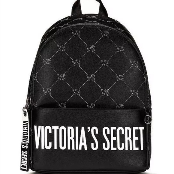 Victoria's Secret Handbags - Victoria Secret Black White Mini BackPack NWT
